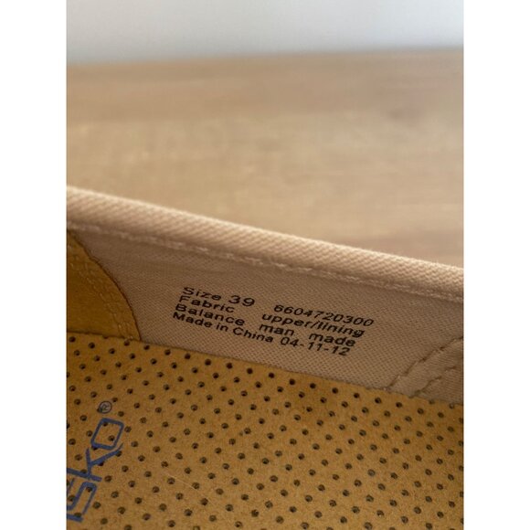 Dansko Women’s Size 39 Floral Canvas Espadrille Clogs Blue & Yellow - Picture 8 of 8